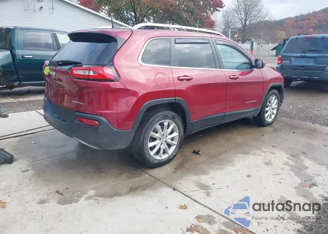 2016 Jeep Cherokee Limited z USA, uszkodzony, nr VIN 1C4PJMDB3GW182122